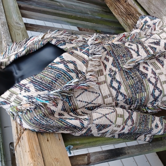 Boho Ladies cotton blend jacket size M/L - Picture 4 of 8